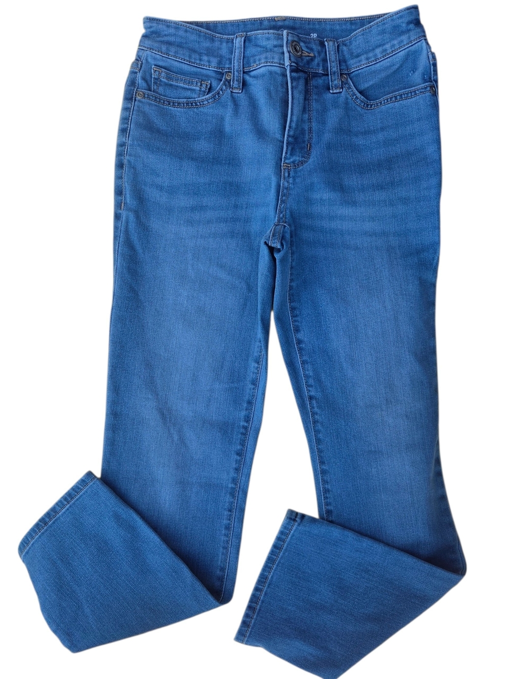 St. John's Bay Women's Blue Straight Leg Jeans 2p